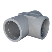TohusFlex EPS 2.0 T-stycke med spjäll Ø160/200